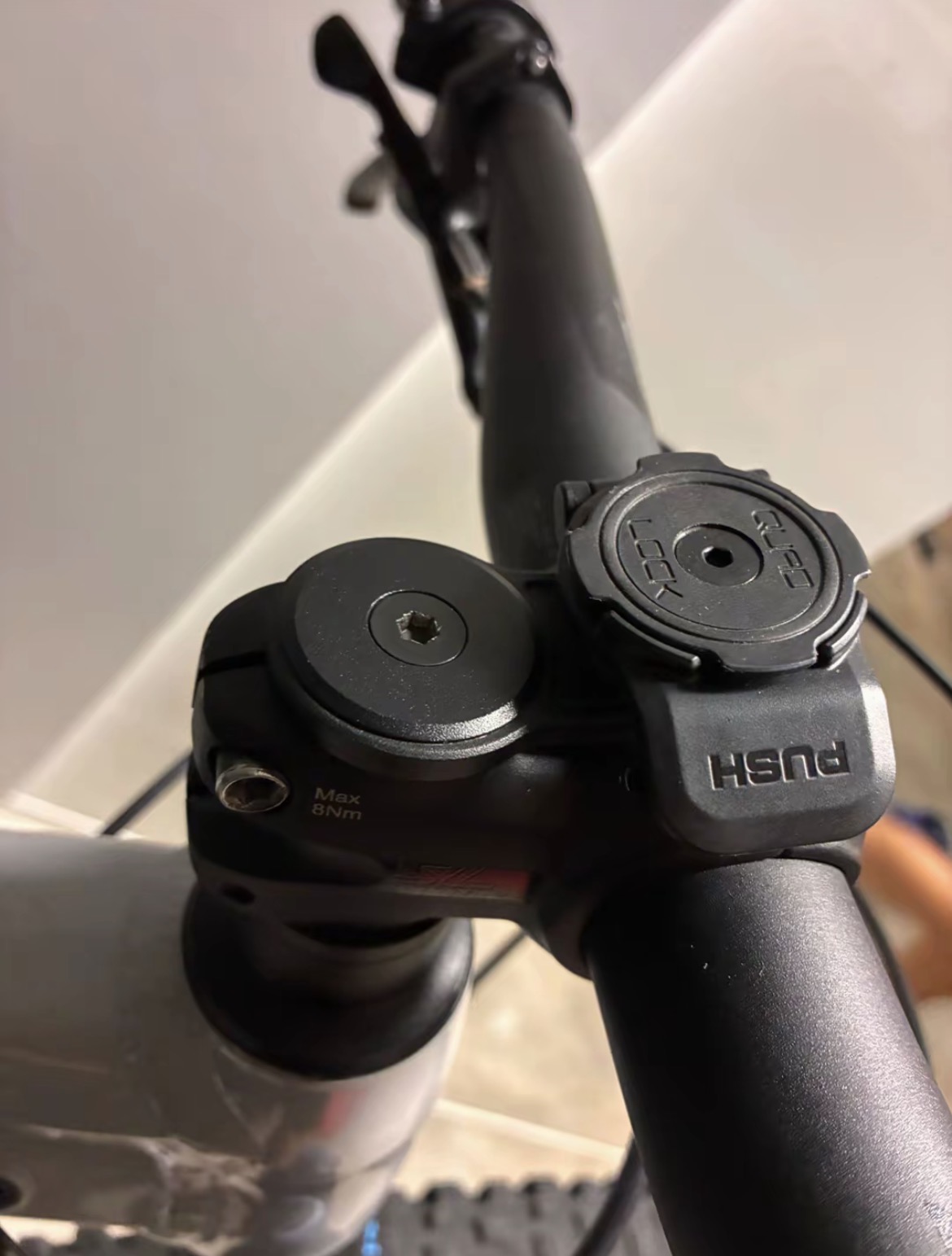 Bike component before polishing